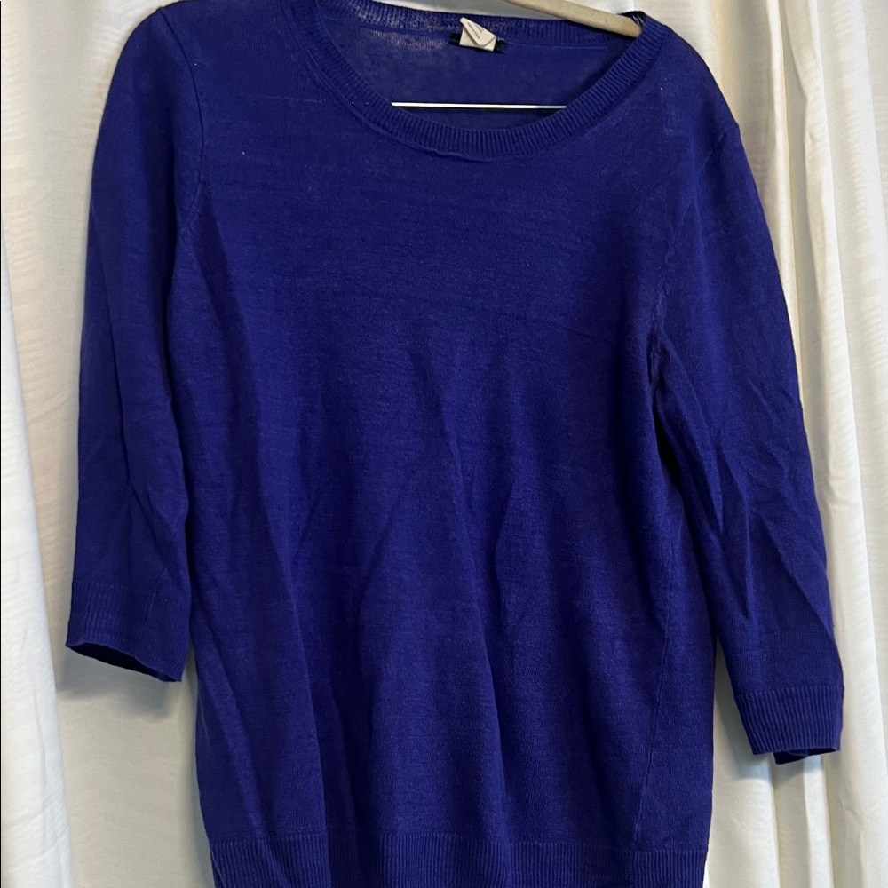 J. Crew Royal Blue Crew Neck Sweater